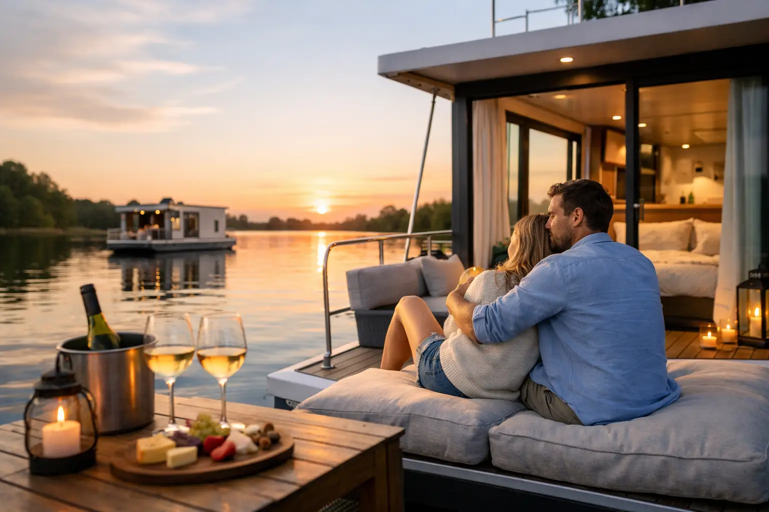 Romantischer Hausbooturlaub zu zweit planen